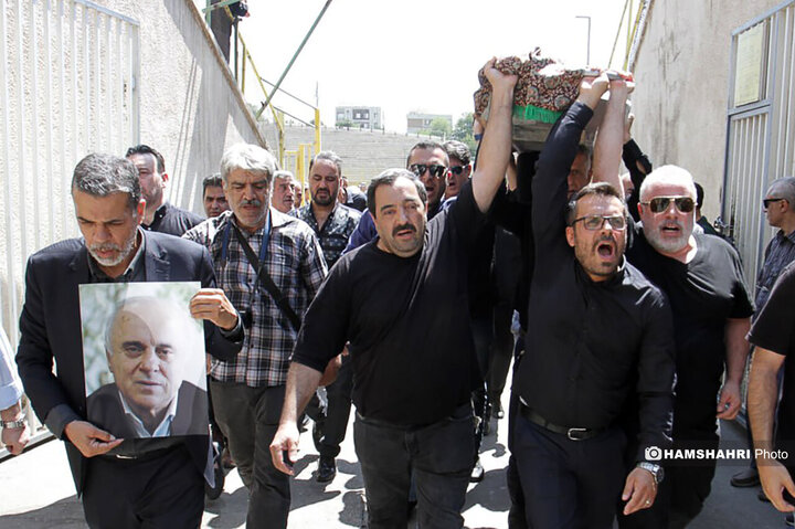 مراسم تشییع پیکر مرحوم داریوش مصطفوی| تصاویر