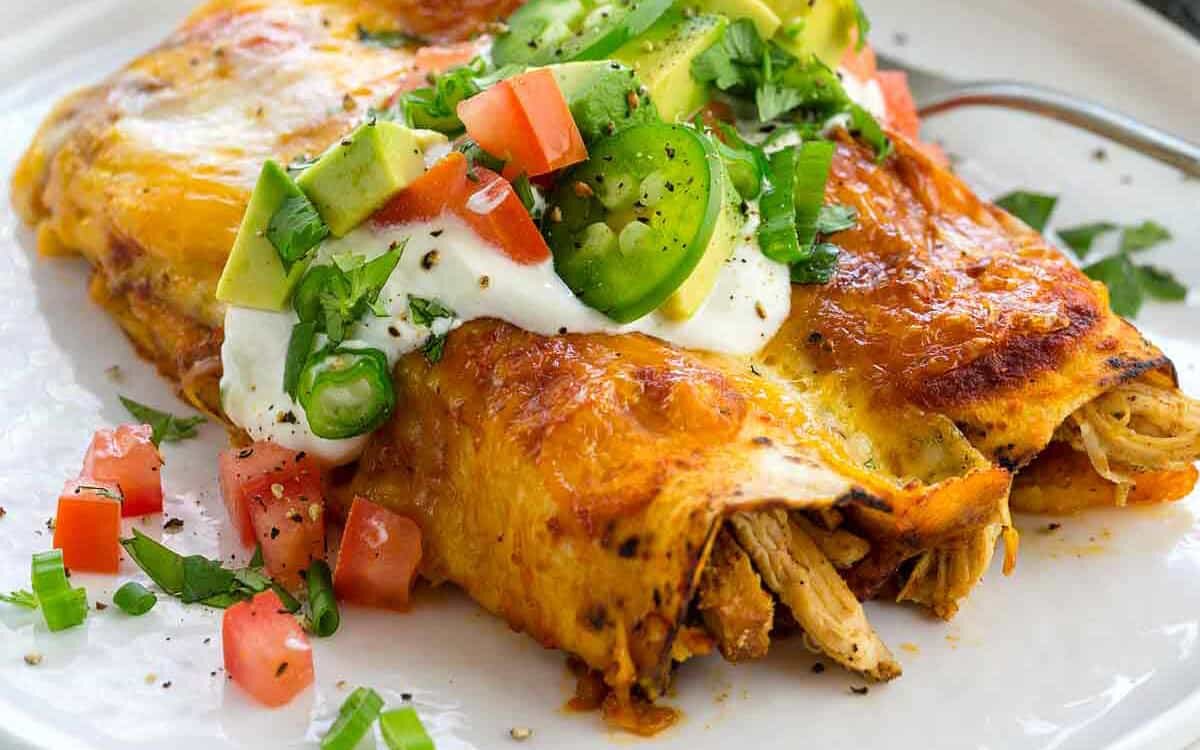 آنچیلادای رژیمی؛ غذای محبوب مکزیکی