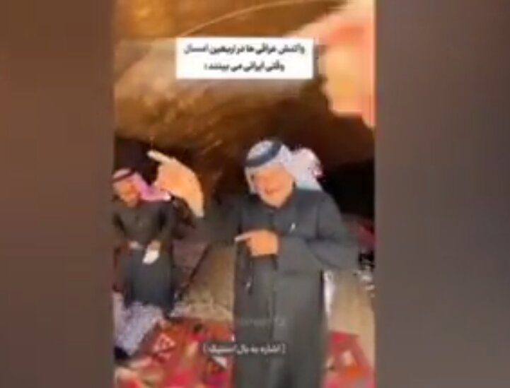 حرکت پربازدید مرد عراقی در اربعین امسال | ویدئو