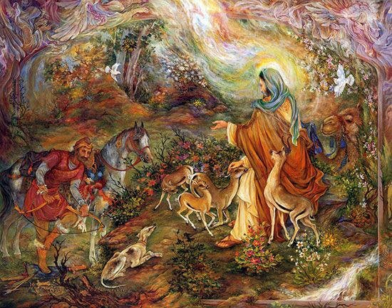 تصاویری از ۴ اثر مشهور استاد فرشچیان