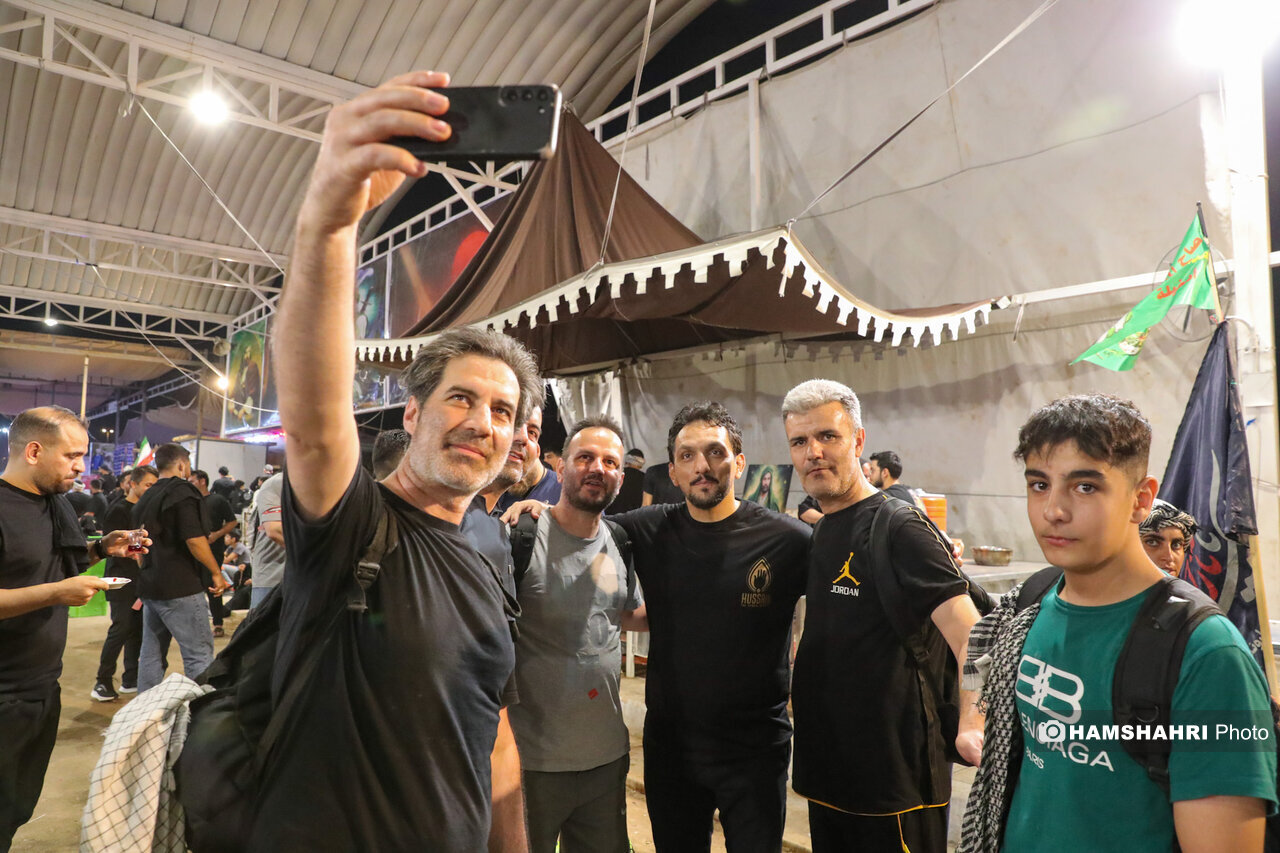 حضور متفاوت چهرههای نامدار ورزشی در مسیر پیادهروی اربعین