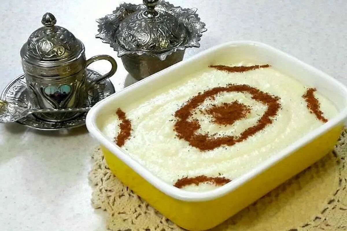 دسر کرم برنجی؛ دسر بسیار لطیف و خوشمزه با پایه برنج