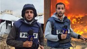۱۶ +  | تصاویری بسیار دلخراش از لحظات اولیه حمله به خبرنگاران | عکس خبرنگاران به شهادت رسیده