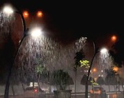 تصاویر بارش سیل آسای تابستانی در رشت + فیلم