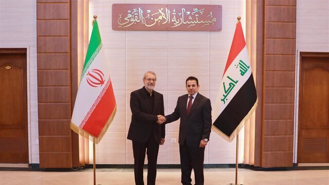 گفتگوهای امنیتی الاعرجی با لاریجانی در بغداد