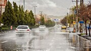 بارش شدید باران در سمنان + ویدئو