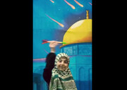 حرکت جالب دهه نودی های عراقی و ایرانی با ماکت موشک سجیل + ویدئو | اجرای یک چالش وایرال شده توسط کودکان