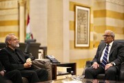 دیدار لاریجانی با نخست وزیر لبنان | تصاویر