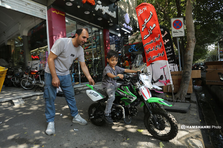 موتور های کوچک و مینی کراس در میدان گمرک