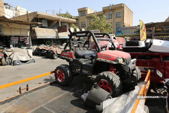موتور های کوچک و مینی کراس در میدان گمرک