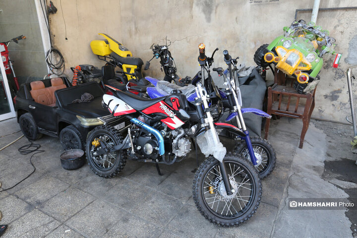 موتور های کوچک و مینی کراس در میدان گمرک