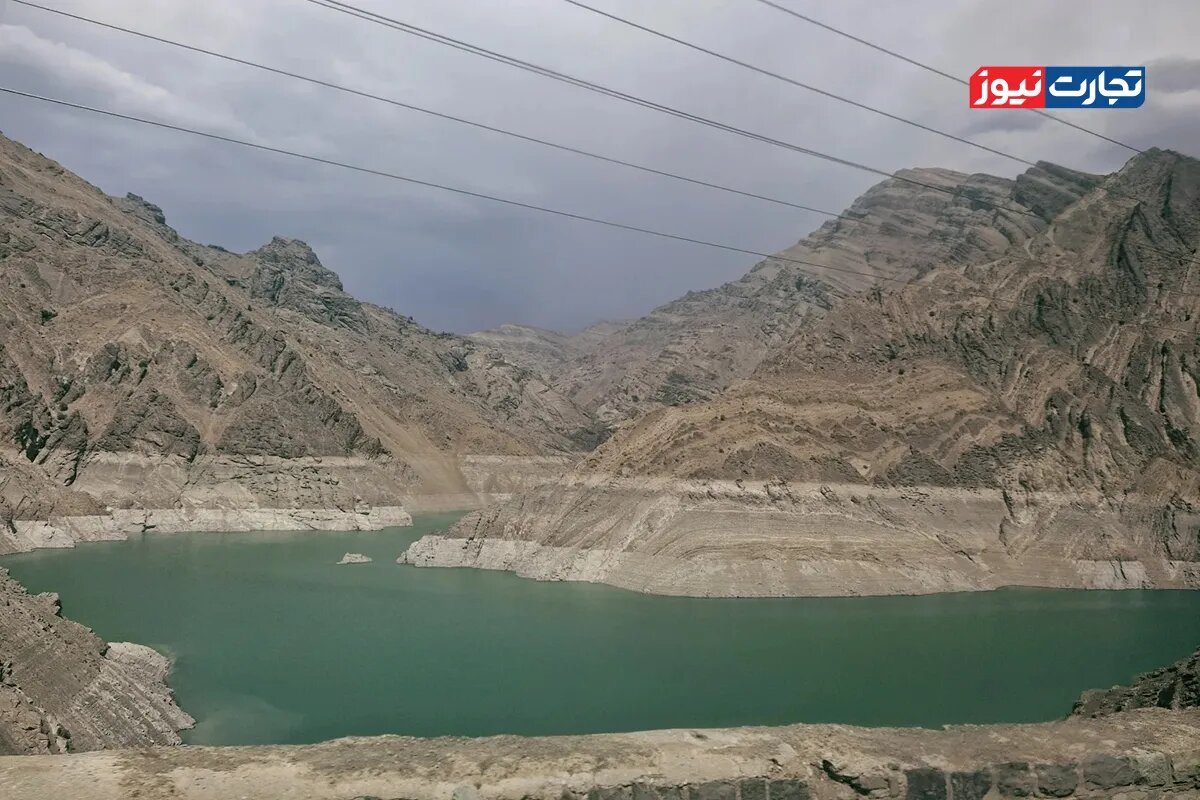 وضعیت اسفناک سد کرج با افت ۴۰ متری تراز آب؛خطر خروج سد از مدار جدی است؟ + تصاویر