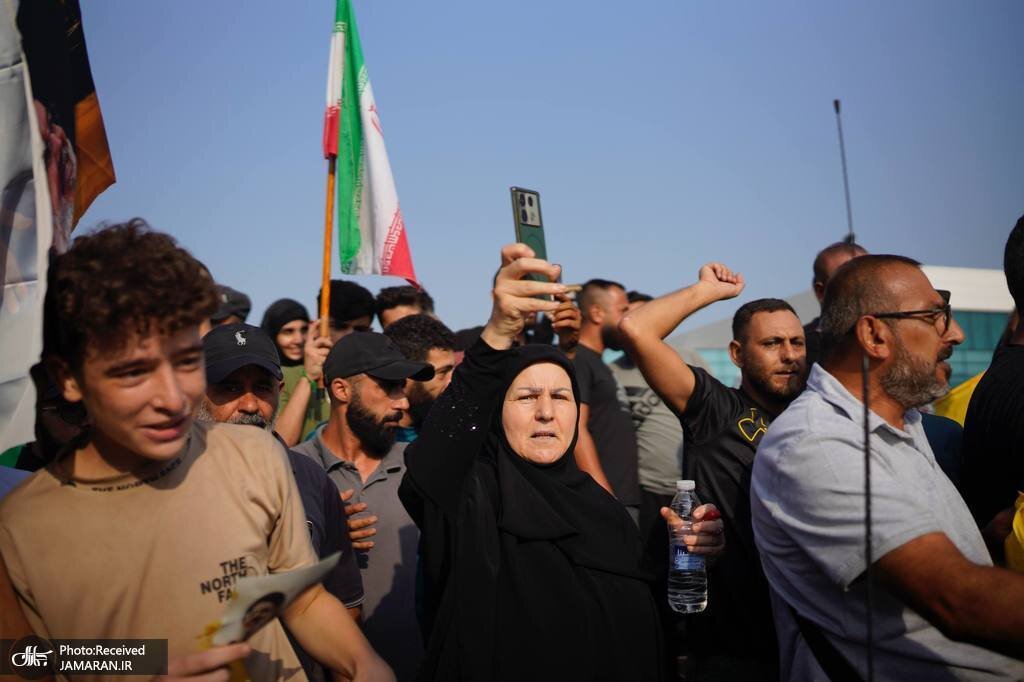 استقبال پرشور زنان لبنانی از لاریجانی+ تصاویر | نشان دادن علامت پیروزی برای مقام ایرانی