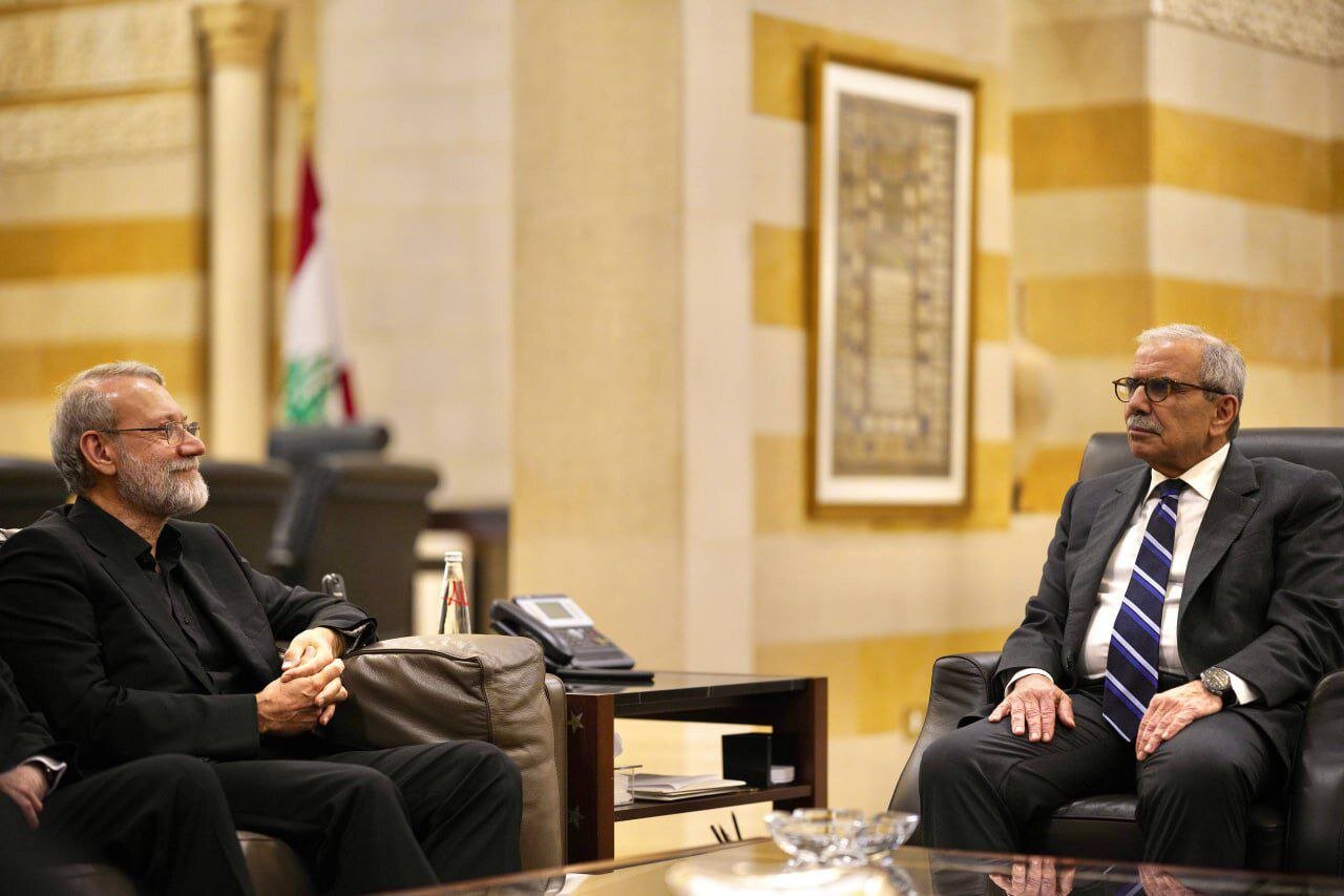 دیدار لاریجانی با نخست وزیر لبنان | تصاویر