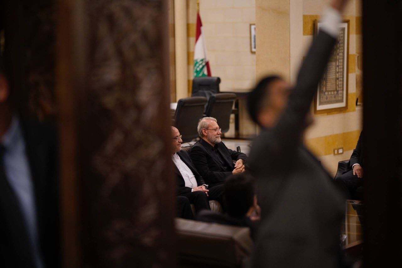 دیدار لاریجانی با نخست وزیر لبنان | تصاویر
