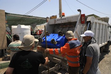 جمع‌آوری ۵۰۰ تن پسماند از مرز مهران