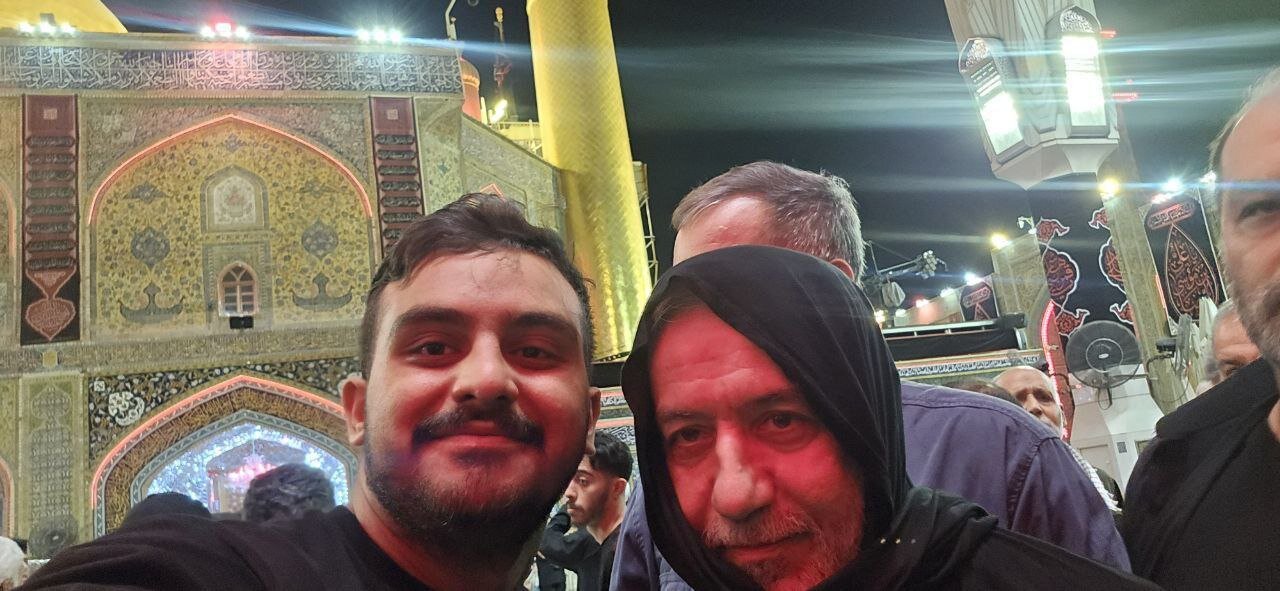 تصاویر وایرالشده عراقچی در حرم امیرالمؤمنین (ع) + عکس