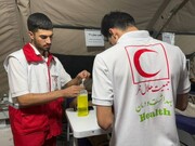 پویش موشکی کادر درمان موکب مرز مهران + ویدئو