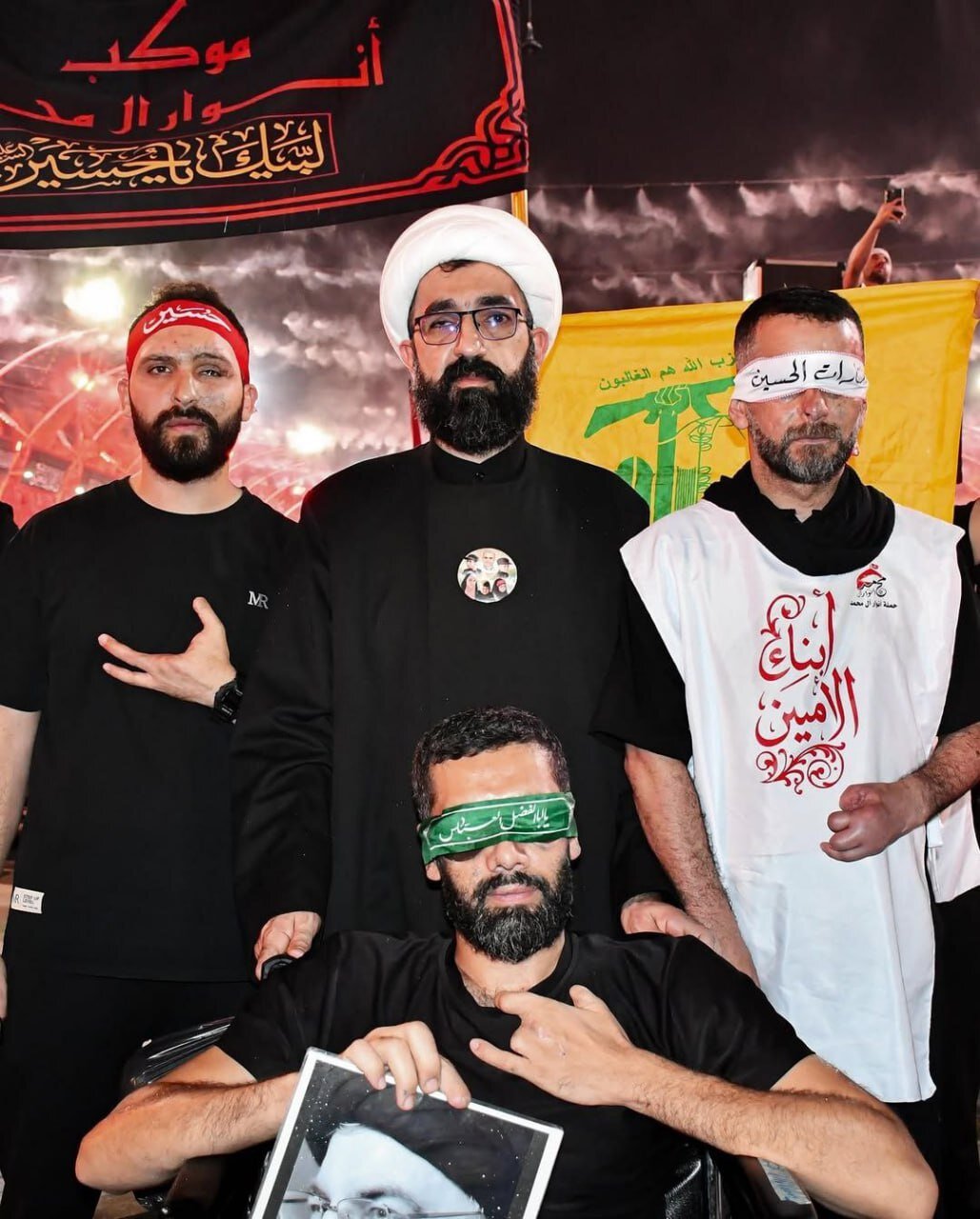 جانبازان پیجری حزب الله در کربلا | تصاویر