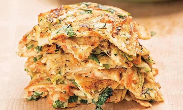 پنکیک سبزیجات؛ یک میان وعده فوری و مقوی برای کودکان