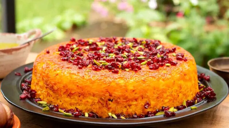 تهچین قیسی قجری؛ یک شاهکار خوش رنگ و لعاب باطعم قدیمی ! غذای مورد علاقه شاه قاجار