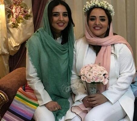 تصاویری از مراسم عقد نرگس محمدی و علی اوجی