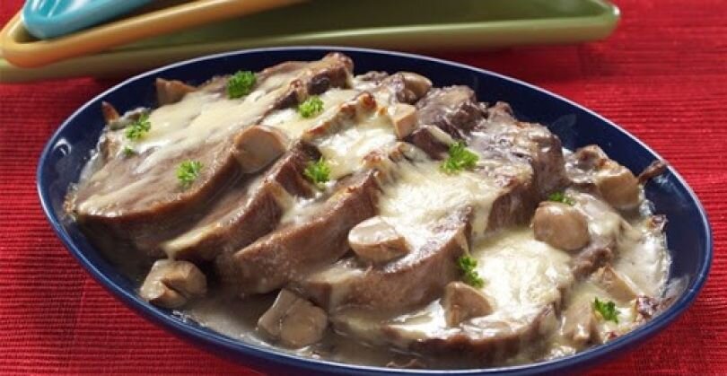 طرز تهیه خوراک زبان گوساله با سس مخصوص ویژه دورهمی های خاص