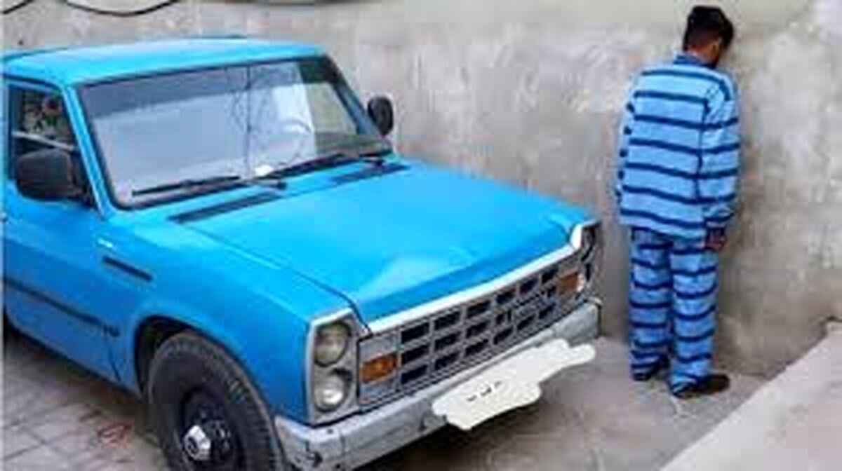 مرگ دردناک راننده نیسان آبی به دست یک دزد + عکس