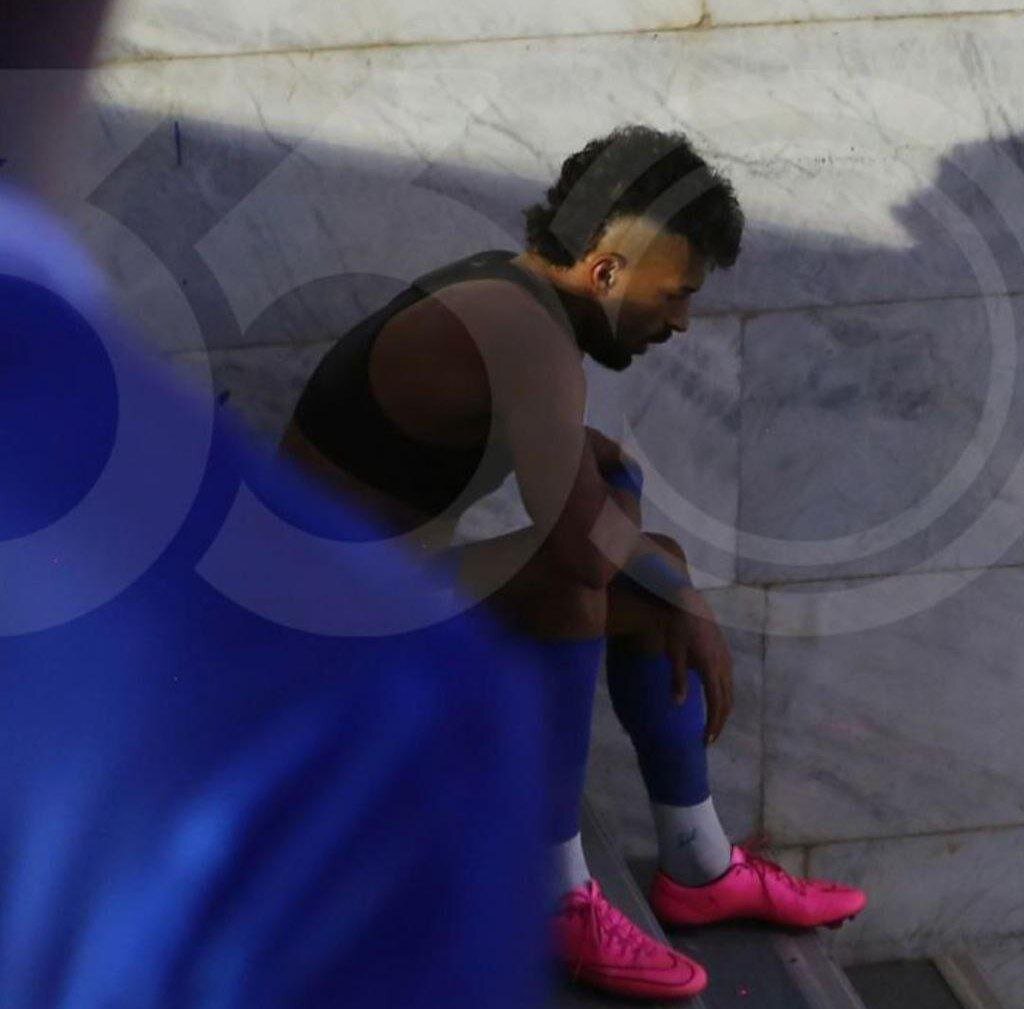 تصاویری از افت فشار شدید فشار رامین رضاییان پس از دیدار برابر ذوب آهن