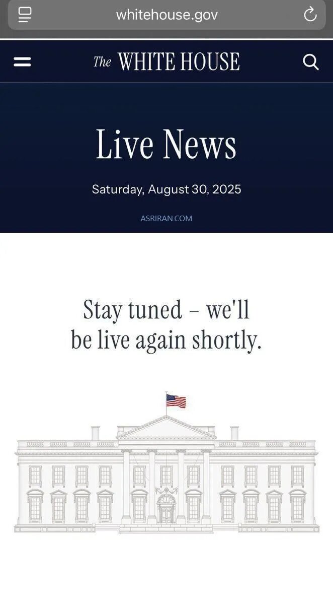 ️مرگ ترامپ دلیل نیمه افراشته شدن پرچم کاخ سفید است؟ + عکس