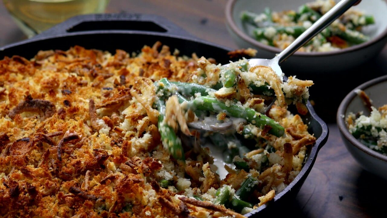 طرز تهیه سوفله لوبیا سبز