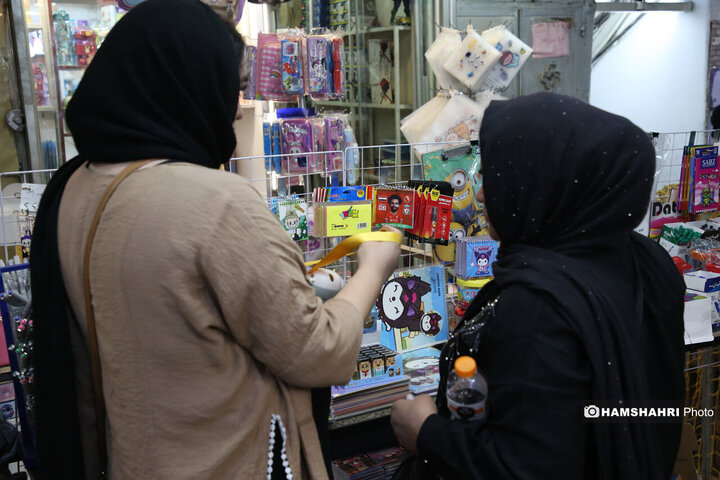 حال و هوای بازار لوازم التحریر تهران در آستانه شروع سال تحصیلی جدید