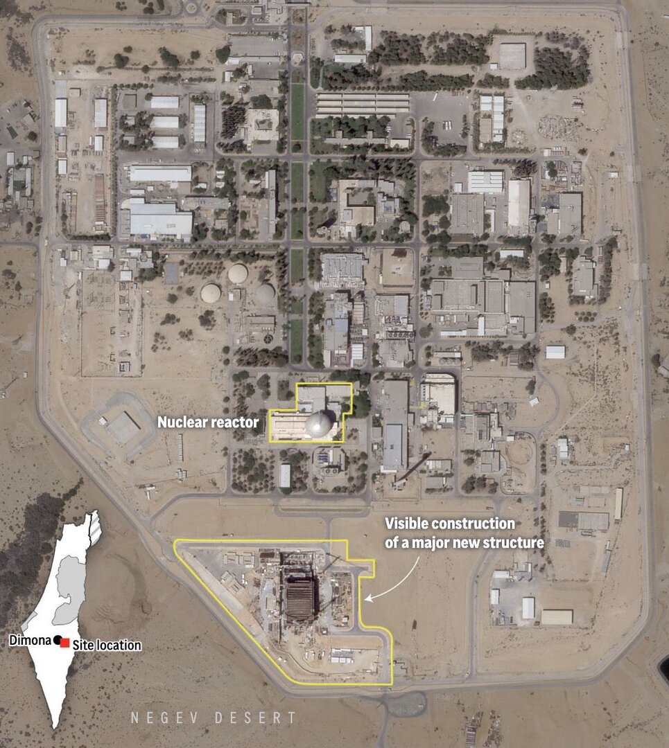 تصاویر ماهواره ای از سایت محرمانه اسرائیل؛ ببینید | جزئیات عملیات گسترده در دیمونا | پدیدار شدن یک سازه بزرگ جدید در مجموعه