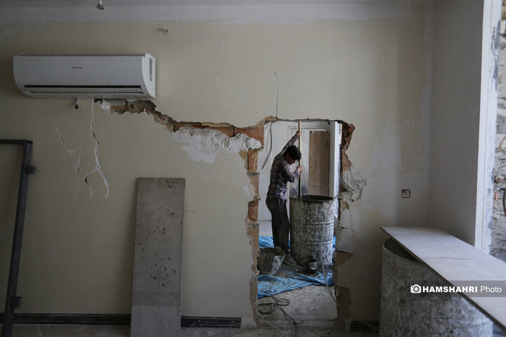 بازسازی ساختمان‌های آسیب دیده در جنگ ۱۲ روزه