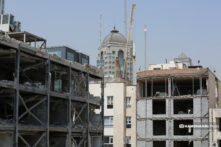 بازسازی ساختمان‌های آسیب دیده در جنگ ۱۲ روزه