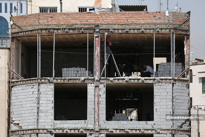 بازسازی ساختمان‌های آسیب دیده در جنگ ۱۲ روزه