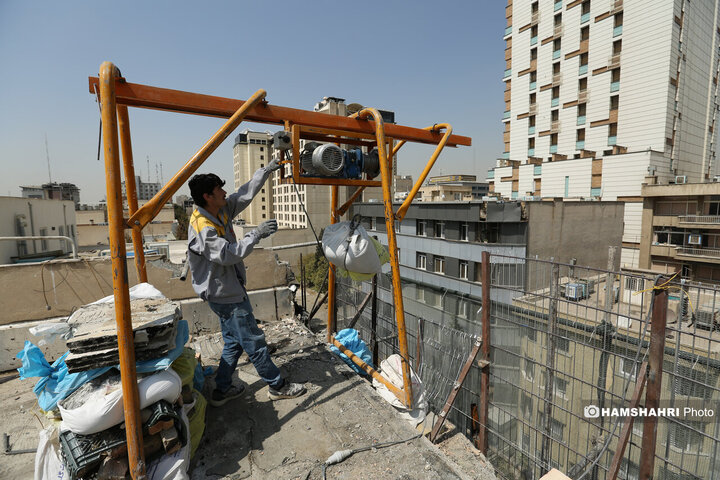 بازسازی ساختمان‌های آسیب دیده در جنگ ۱۲ روزه