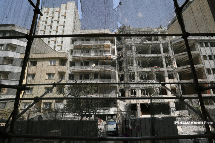 بازسازی ساختمان‌های آسیب دیده در جنگ ۱۲ روزه