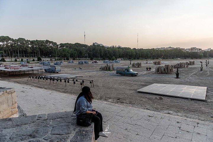 کنسرت در رودخانه! ؛ زاینده‌رود تبدیل به تالار کنسرت موسیقی شد | ببینید