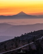 غروب را بر شانه دماوند ببینید