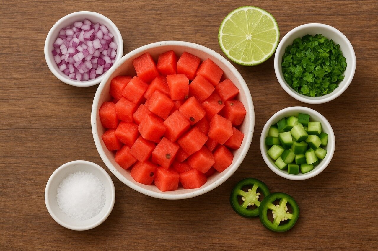 چطوری سالاد سالسای هندوانه درست کنیم؟