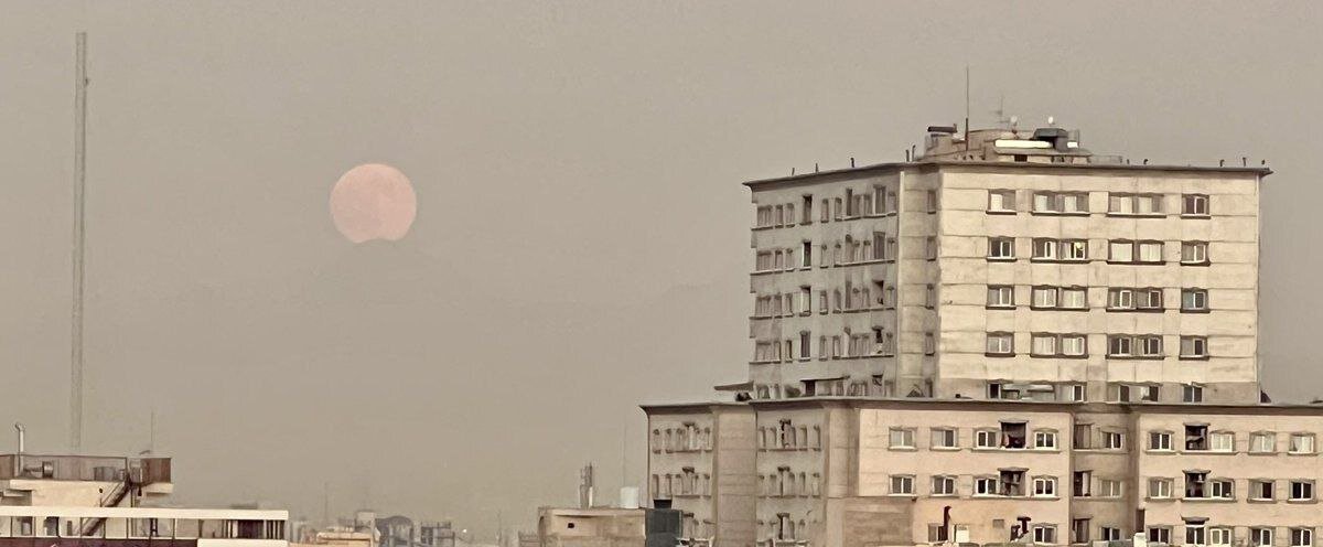 اولین عکس از ماه خونین امشب منتشر شد