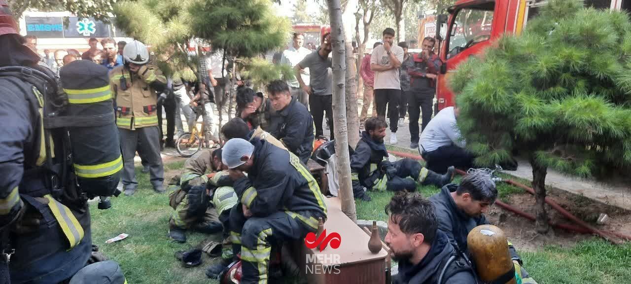 شهادت آتش نشان مشهدی حین عملیات اطفای حریق