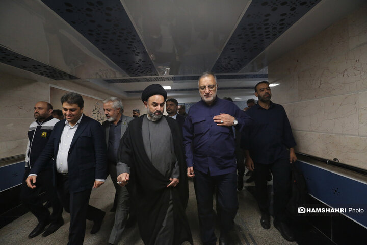 تست گرم بخش پایانی خط ۷ مترو و افتتاح ورودی دوم ایستگاه آهنگ