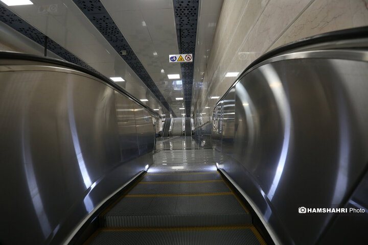 تست گرم بخش پایانی خط ۷ مترو و افتتاح ورودی دوم ایستگاه آهنگ