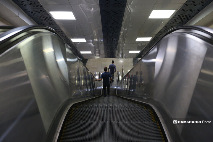 تست گرم بخش پایانی خط ۷ مترو و افتتاح ورودی دوم ایستگاه آهنگ