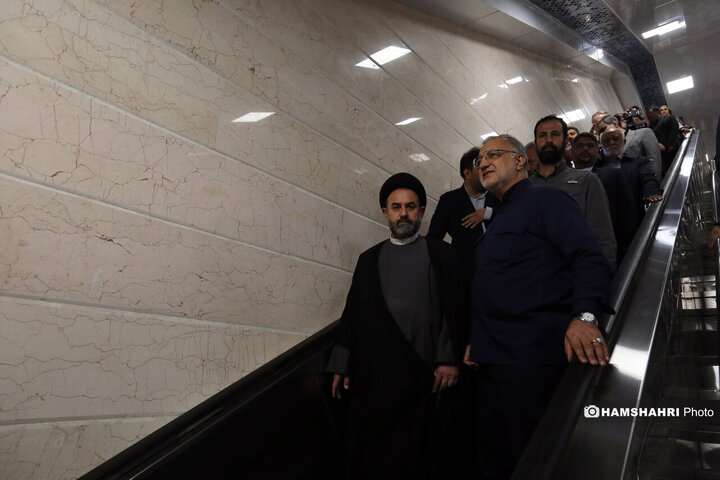 تست گرم بخش پایانی خط ۷ مترو و افتتاح ورودی دوم ایستگاه آهنگ