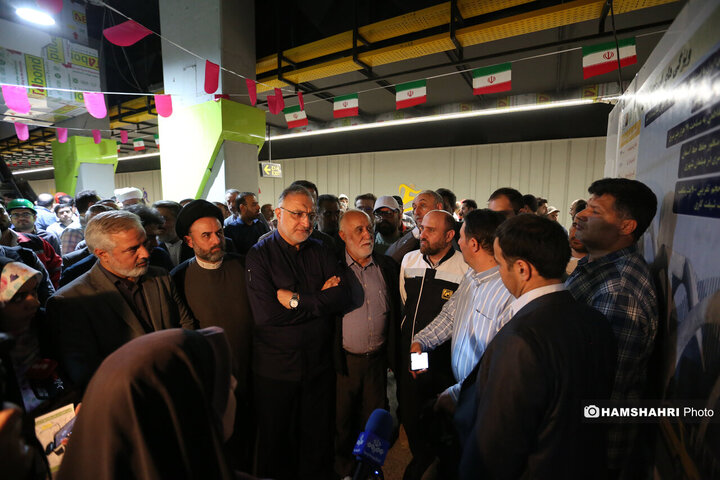 تست گرم بخش پایانی خط ۷ مترو و افتتاح ورودی دوم ایستگاه آهنگ