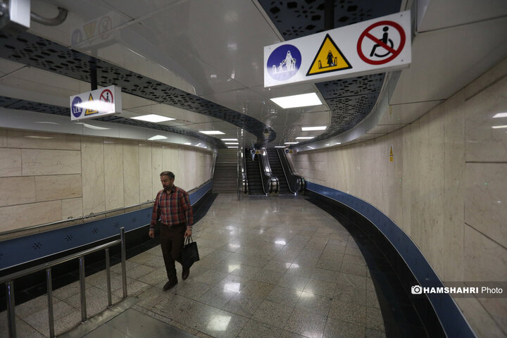 تست گرم بخش پایانی خط ۷ مترو و افتتاح ورودی دوم ایستگاه آهنگ