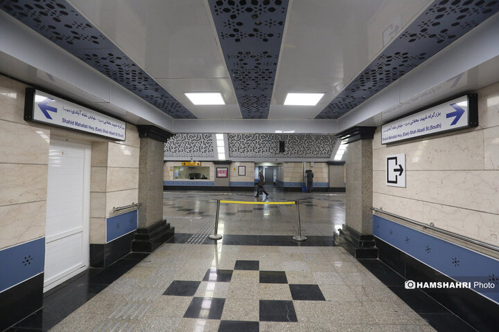 تست گرم بخش پایانی خط ۷ مترو و افتتاح ورودی دوم ایستگاه آهنگ